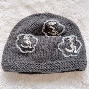 Woman’s small Use Your Head gray wool hat with fleece lining